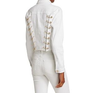 L'AGENCE Aria Crop Safety Pin Jacket